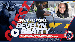 JESUS MATTERS | Black Woman Wh Paints Over The BLM Murals