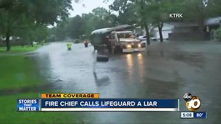 Fire Chief calls lifeguard a liar