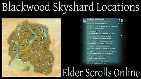 Blackwood Skyshard Locations [Elder Scrolls Online] ESO