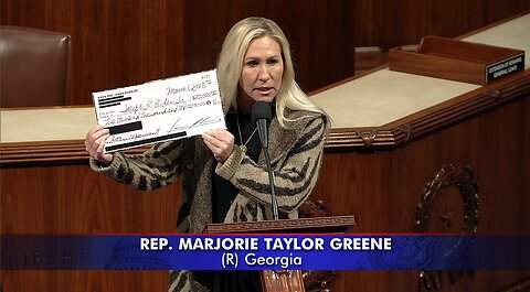 Congresswoman Marjorie Taylor Greene Addresses the House After Uncovering $240K Biden Bribery Bucks