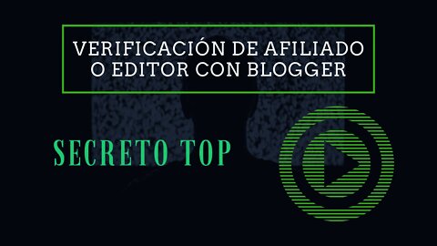 Código de verificación afiliado en Blogger y código de editor