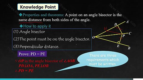 7th Grade Math | Unit 11 | Angle Bisectors | Lesson 3 | Part 3 | Inquisitive Kids