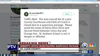 Suspicious package at St. Lucie Clerk's Office