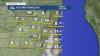 Breezy, sunny Friday with highs in the middle 50s