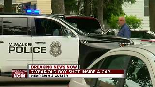 7-year-old shot inside of car on Milwaukee's north side