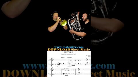 𝄞 + 𝄢 = 💕💕💕 #euphonium #flugelhorn #trumpet #duet #brass
