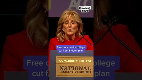 First lady #JillBiden said she’s “disappointed” that free community #college is..#news #politics