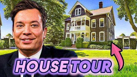 Jimmy Fallon | House Tour | Hamptons Mansion, Indoor Slide & More