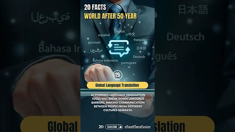 🟠 20 Facts | World After 50 year ✔️ - Fact 19