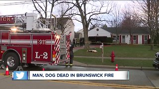 Person, dog killed in Brunswick fire