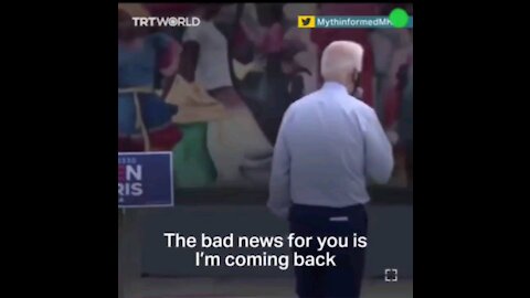 JOE BIDEN TELLS YOU HIMSELF THE BAD NEWS ABOUT HIM