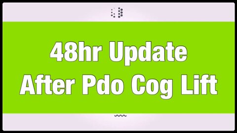 2nd Update #Cog #pdothreadlift #diypdocogthread #antiaging #COGTHREADLIFT