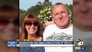 Grandmother dies from flu complications