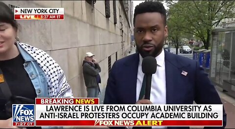 Anti Israel Student Protestor Runs From Fox News Interview