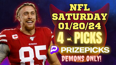 #PRIZEPICKS | BEST #NFL DEMON PLAYER PROPS SATURDAY | 01/20/24 | BEST BETS | #FOOTBALL | TODAY