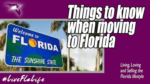 Helpful Things to Know When Moving to Florida