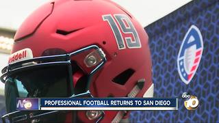 Professional football returns to San Diego