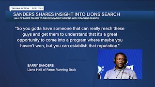Barry Sanders talks Lions coaching search on SiriusXM