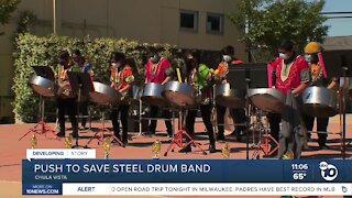 Push to save Island Steel Drum band