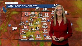 Another hot day for Denver tomorrow