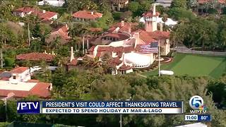 President Trump to spend Thanksgiving at Mar-a-Lago