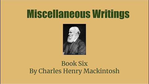 Miscellaneous writings of CHM Book 6 Peace