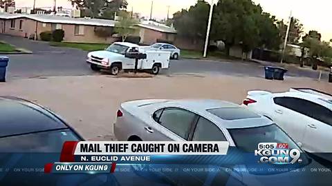 Mail thief caught on camera