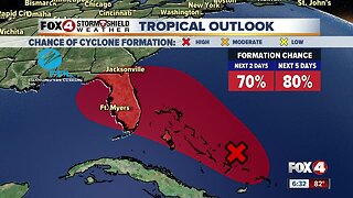 Tropical Cyclone 9 expected to track along Florida's east coast