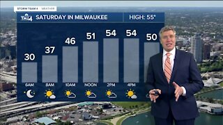 Saturday is sunny with highs in the 50s