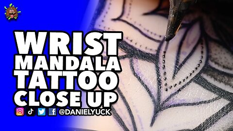Wrist Mandala Close Up Tattoo
