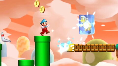 Meringue Clouds-4 Bouncy Cloud Boomerangs (All Star Coins) Nintendo Switch New Super Mario Bros U