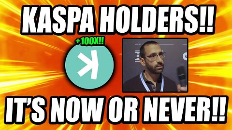 KASPA FOUNDER SAYS YOU WILL BE AMAZED!! KASPA IS A TOP 10 CRYPTO!! *URGENT!*