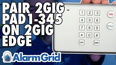 2GIG Edge: Pair the 2GIG PAD1 345