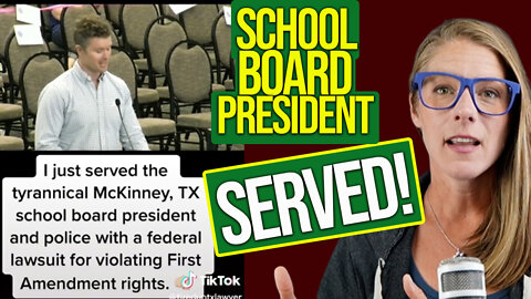 VIRAL VIDEO: school board president served lawsuit || Paul Davis & Chad Green