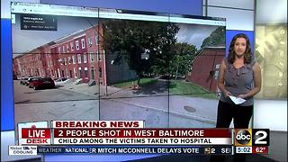 2 people shot in west Baltimore