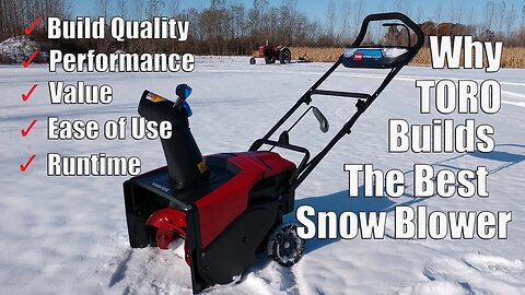 Here Is The Best Battery Operated Snow Blower! Toro 21" Power Clear E21 60-Volt 7.5Ah Snowblower
