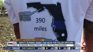 Lee County deputy running 390 miles to honor fallen officers