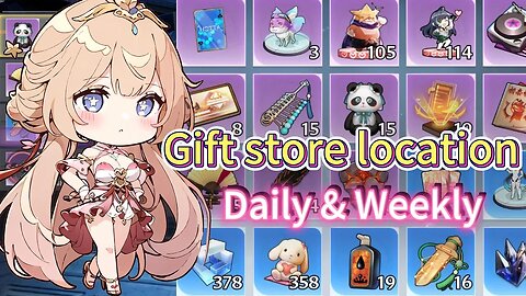 Gift store location Daily & Weekly | Training Facility Tower of Fantasy