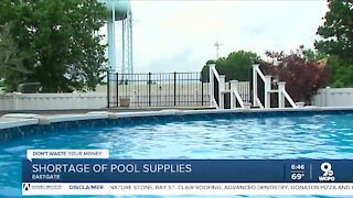 Shortage of pool supplies