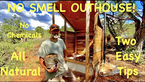 TWO EASY STEPS TO ELIMINATE OUTHOUSE ODORS!