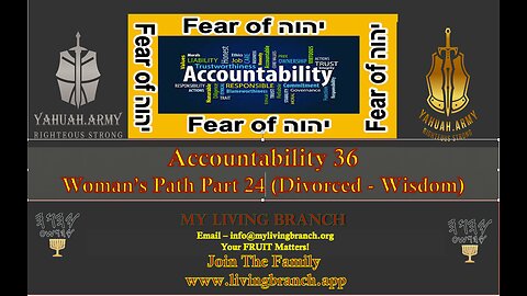 03-08-2024 Accountability Part 36 Womans Path 24 Divorce Woman Direction and Wisdom