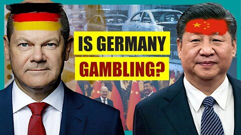 What are the German chancellor and business leaders going to China for?