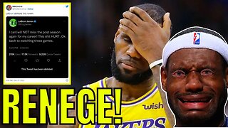 Lebron James COWARDLY DELETES Playoff Guarantee Tweet As LAKERS CRASH & BURN!