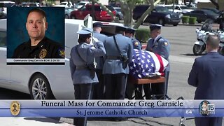 Small funeral held for Phoenix PD Commander Greg Carnicle