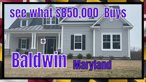 Baltimore county Maryland 4 bedroom 2 1/2 bath two car garage brand new construction $850k