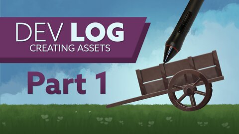 DevLog Creating Assets Pt. 1 - Cart Illustration