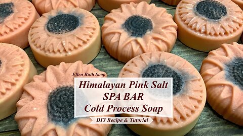 DIY Recipe - Himalayan Pink Salt SPA SOAP w/ Aloe Vera & Coconut Milk | Ellen Ruth Soap
