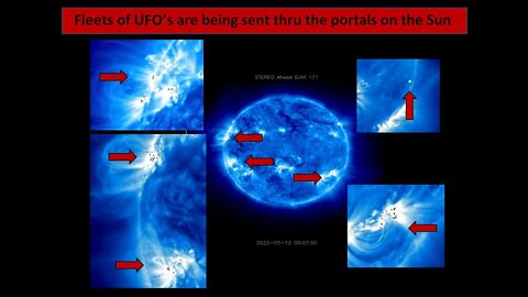 FLEETS OF UFO'S ARE BEING SENT FROM THE PORTALS ON THE SUN