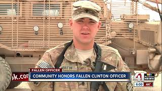 Community honors fallen Clinton officer