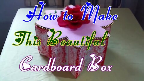 How to Make This Beautiful Cardboard Box